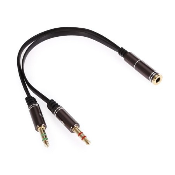         Audio Switch Wire for Earphone 3.5 Female to Two 3.5 Male
        