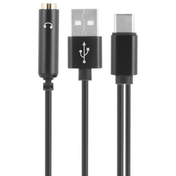         2 in 1 Type-C to 3.5mm Jack Adapter and USB Charging Cable
        