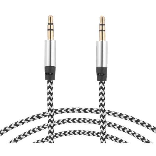         3.5MM Metal Shell Braided Nylon Audio Cable
        