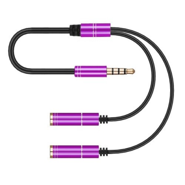         3.5mm Male to Two Female Audio Cable Splitter Adapter
        