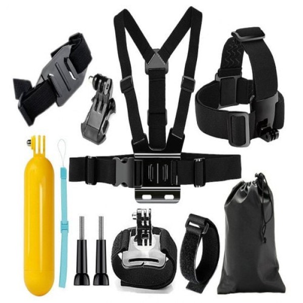         Action Camera Accessories Set Head Strap Chest Mount Kit For GoPro Hero 6/5S/5/4/3+/3/2/1/SJCAM/SJ4000
        