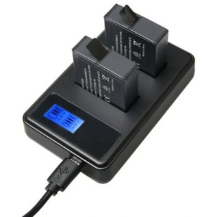         Dual Battery Charger with LCD Power Display for Gopro Hero 5 / 6
        